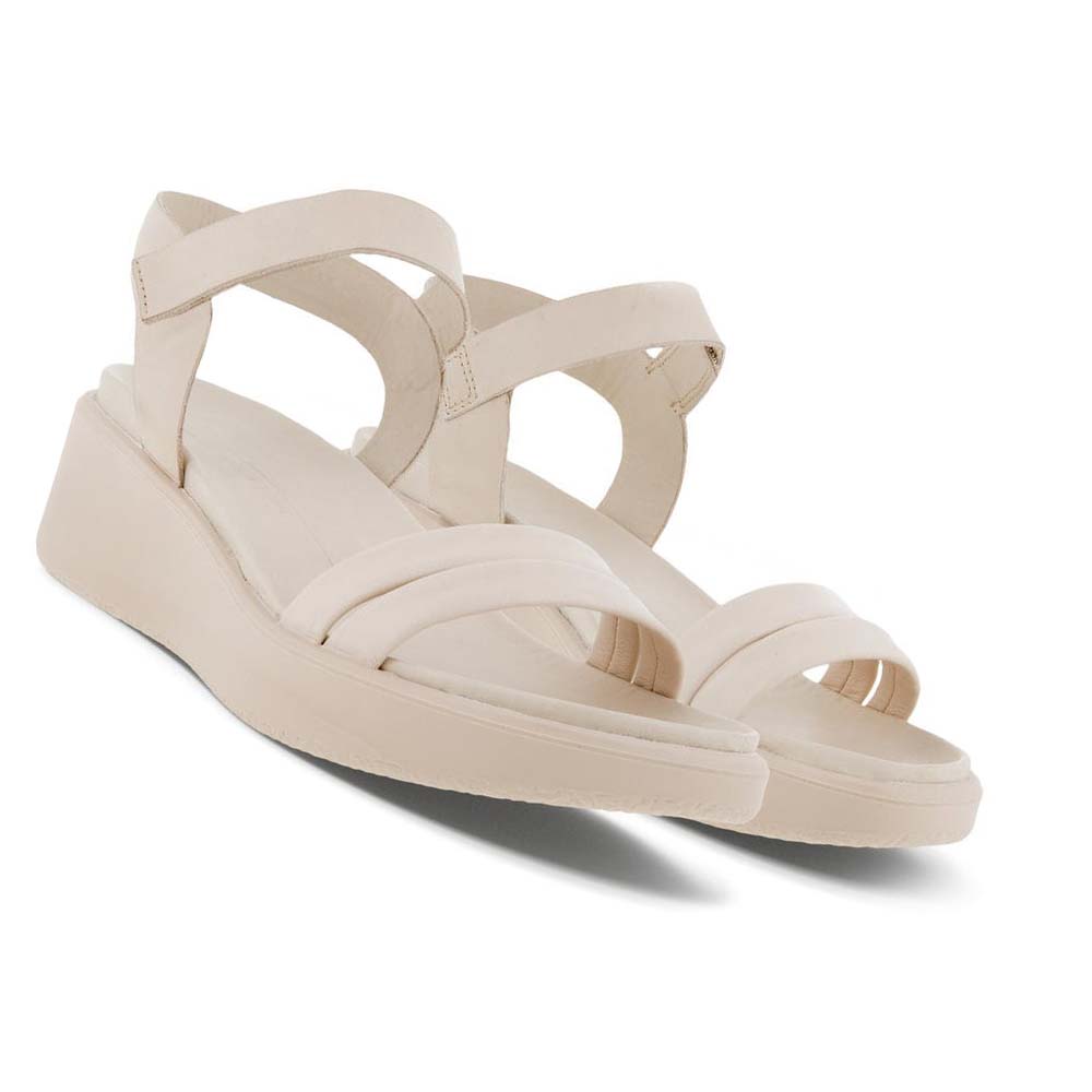 Ecco Flowt Lx Wedge Pensko Dame Beige | NO 100JPQ